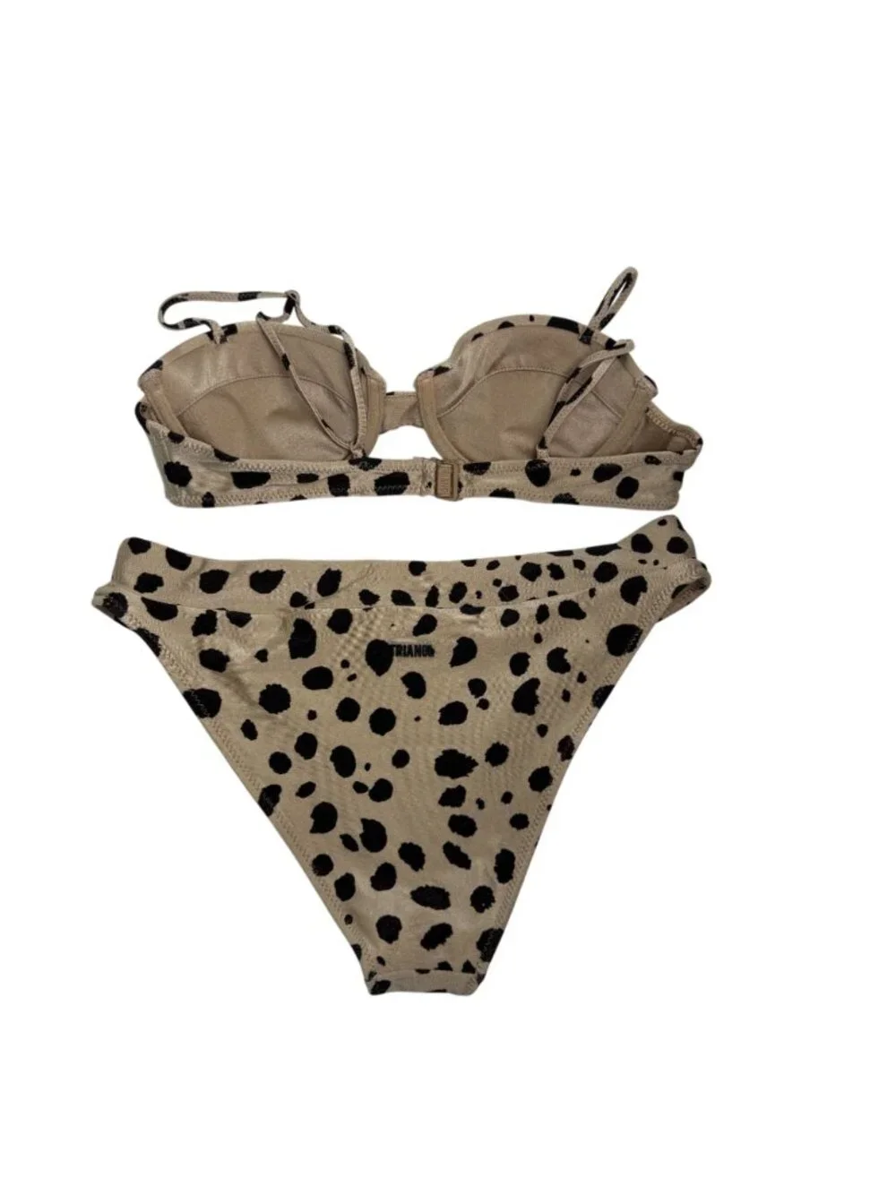 Triangl Swimwear Cheetah Print Bikini XS Top (A-C cup), Medium Bottom (8-10)